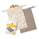 GDDAY beeswax bread bags close up with natural coating preserving freshness