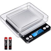 GDEALER digital pocket kitchen scale with compact design for easy on-the-go weighing.