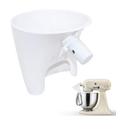 GDGJWL flour funnel attachment on a KitchenAid mixer for mess-free pouring
