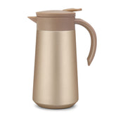GearRoot 28oz coffee carafe with pour button for one-handed serving.
