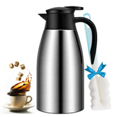 GearRoot 68oz coffee carafe pour shows one-handed operation and hot beverage readiness.