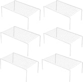 Gedlire cabinet shelf set 6 overview showing compact kitchen organization for pots and plates