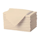 Gee Di Moda 17x17 beige napkins for hotel-style dining and everyday use.