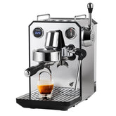 Gemilai Owl Espresso Machine front view in stainless steel for home brewing.