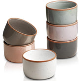 Gencywe Morandi color ramekins set of 6oz for baking and stylish serving.