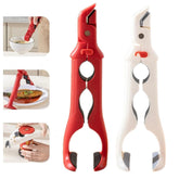 Generic 3-in-1 hot plate gripper securing a bowl safely for easy handling