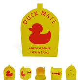 Generic Cruising Duck mailbox with movable flag on a door for Leave a Duck Take a Duck.