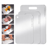 Generic cutting board three-piece set with large surface for meat prep.
