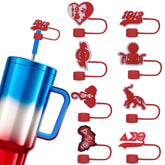 DST Sorority straw cover on a 10mm straw for clean sipping