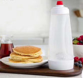 Generic pancake batter dispenser bottle pour enables precise pancake shaping for consistent results