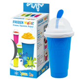 Generic Slushy Maker Cup front view demonstrates compact design for quick frozen drinks