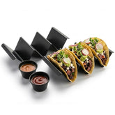 Generic taco holders with sauce cups in a 2-pack keep fillings neat and accessible