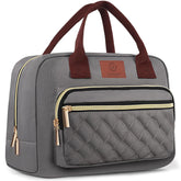 Genteen lunch bag gray front view showing insulated design for fresh meals on the go.