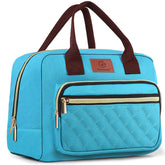 Genteen lunch bag front view with roomy main compartment for meals.