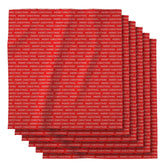 GEOMETRY Christmas dinner napkins in geosuede fabric for a tidy, elegant table.