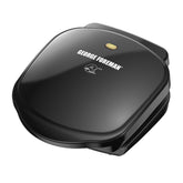 George Foreman GR10B compact 2-serving plate grill for small kitchens and quick meals.