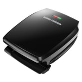George Foreman GR340FB classic plate grill with four-serving capacity for quick meals