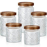 Gerrii Begonia pattern 17 oz jar helps pantry organization