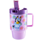 Get Trend Bluey kids water bottle with straw lid, ideal for school hydration