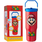 Get Trend Super Mario 30oz stainless steel tumbler with straw for school days
