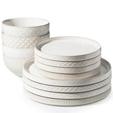Getstar 10.5-inch dinner plate with durable ceramic and timeless style.