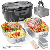 Geveniss electric lunch box front view for on-the-go meals