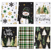 Geyoga tree-pattern towel adds festive decor and practical drying power in the kitchen