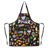 G2TUP Puerto Rico cooking apron with adjustable neck strap for comfort.