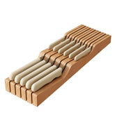 GHWIE in-drawer knife block natural showing compact space-saving storage