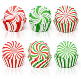 Gift Boutique Christmas cupcake liners pack with six designs for festive cupcake presentation.
