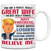 GIFTSFARM wife mug with witty cartoon design for daily coffee ritual