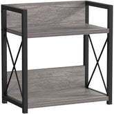 Giikin 2-tier countertop shelf front view for compact kitchen organization