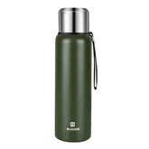 GIOGD insulated vacuum bottle 1000ml green with cup keeps drinks hot or cold