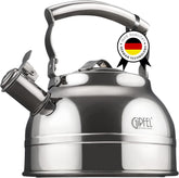 GIPFEL INTERNATIONAL whistling kettle pouring hot water for tea time