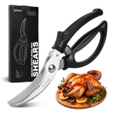 Gisde heavy-duty poultry shears butterfly chicken for precise openings