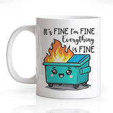 Gkodw mug front design for daily coffee humor.