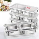 Gksuu 4-pack snack containers with lids for organized meals on the go.