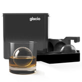 Glacio clear ice maker set with ice ball mold for crystal-clear whiskey ice