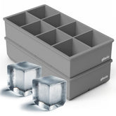 glacio Ice Cube Molds: giant eight-cube blocks that melt slowly, perfect for whiskey.