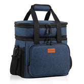 GLENKEY expandable 16L lunch box front view shows ample meal storage on the go.