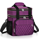 GLENKEY expandable lunch box top compartment expanded for extra space, ideal for workday meals.