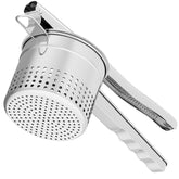 GloTika large 15oz potato ricer with ergonomic handle for smoother mashed potatoes.