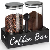 GMISUN coffee container set on shelf enhances organized counter space.