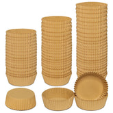 Goalfly extra jumbo brown cupcake liners provide easy release for large muffins.