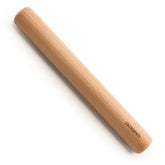 GOBAM wood rolling pin in beech wood for even dough rolling and uniform results.