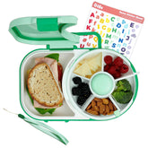 GoBe Kids lunchbox with snack spinner keeps meals organized for school days.