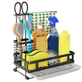 Godboat dish soap dispenser sink caddy keeping soaps and sponges organized