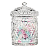 Godinger Dublin crystal biscuit barrel for cookies or candies with timeless elegance.