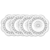 Godinger Dublin canape plates set of 4 crystal shine for elegant entertaining