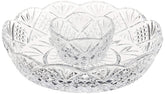 Godinger Dublin crystal chip and dip platter, elegant centerpiece for entertaining guests.